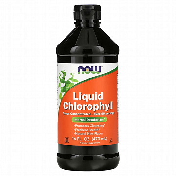 Хлорофилл жидкий NOW Chlorophyll Liquid 473 мл.