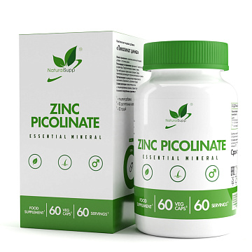 Цинк NaturalSupp Zinc Picolinate 60 вег. капсул